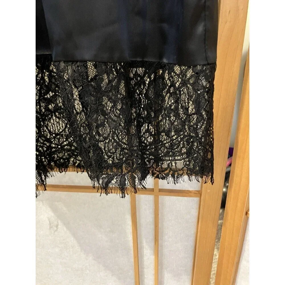 Black Lace Slip Dress by Finesse, Medium, Evening Cocktail, weighted